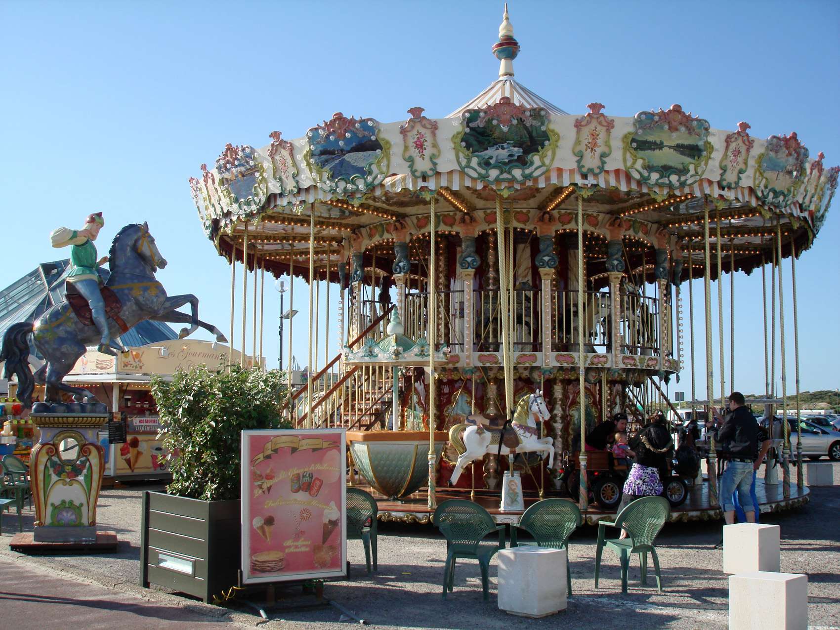 brass ring cc 33 foot double deck outdoor carousel