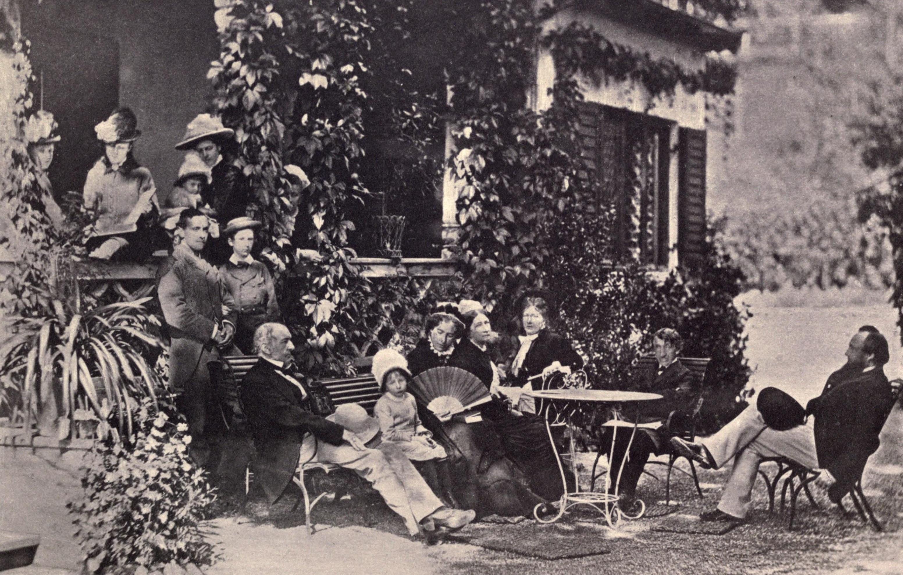 lord acton in a group portrait at tegernsee