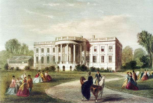 white house south face c1860
